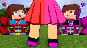 Джей Джей против Зла Влюбился в историю девушки-трансформера. Майнкрафт Мультик