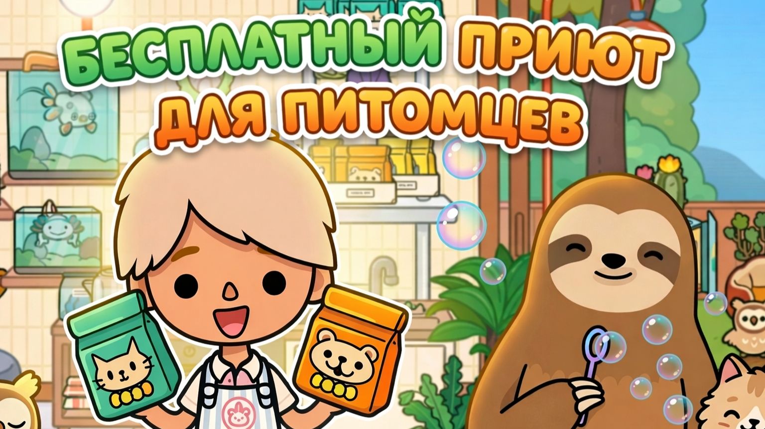 Идея бесплатного приюта для животных в Тока Бока  🐾 Игра Тока Бока Бесплатно 🐈