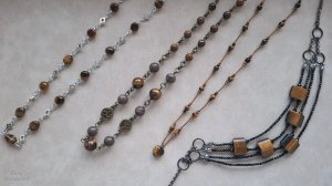 Украшения из тигрового глаза