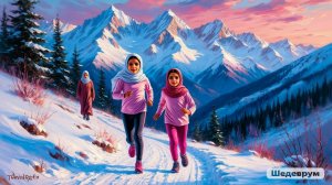 Иран. 4 серия. Беженцы. Девочки лепят снеговика