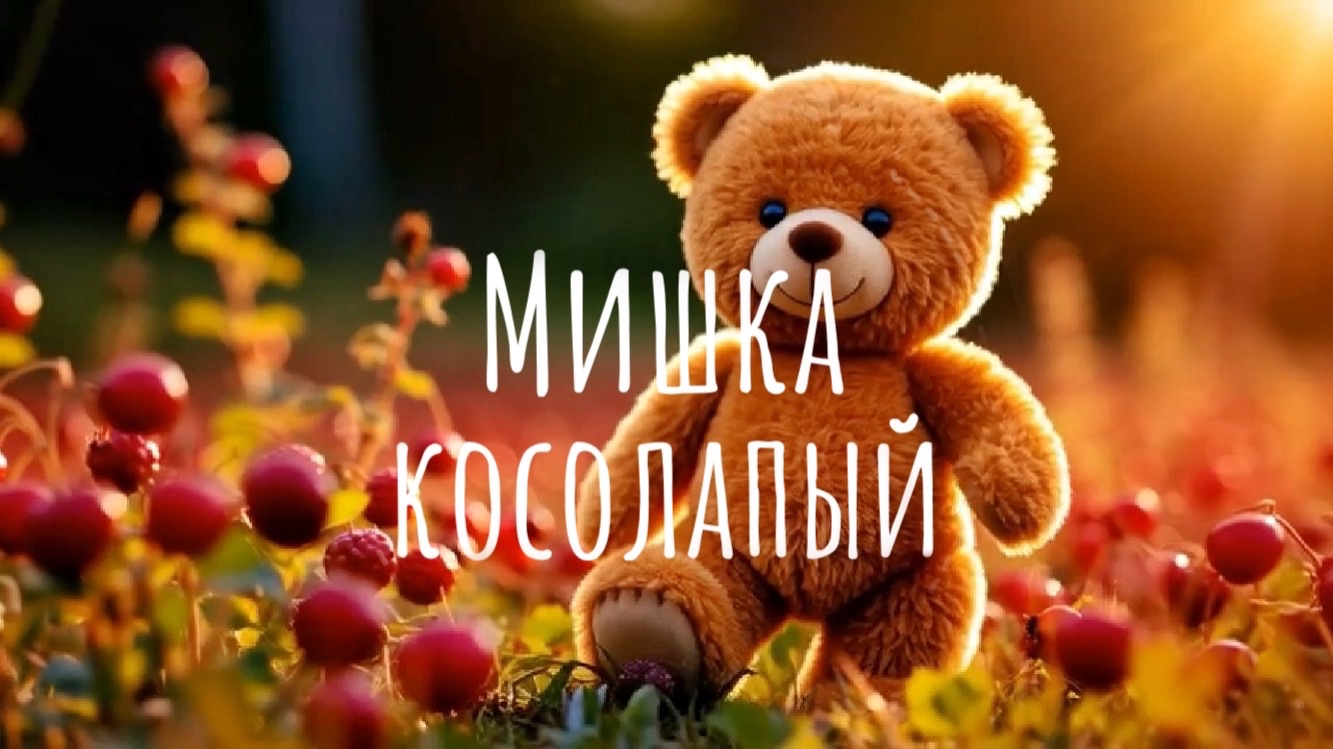 Мишка косолапый, новая ИИ-версия. Детская песенка-потешка
