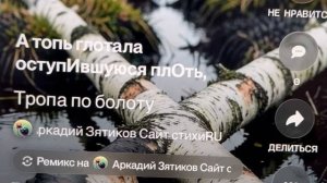 «Тропа по болоту» Вера, душа, плоть и трясина