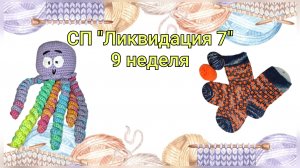 СП "Ликвидация 7"/ 9 неделя/Сколько пряжи должно быть у вязальщицы🤔/Галя-дачница/Заказ на носки/
