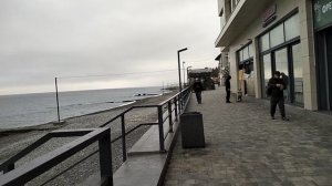 Набережная Адлера утром 22 марта 2026