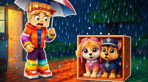 Я ПРИЮТИЛ СКАЙ и ГОНЩИКА БЕЙБИ ЩЕНЯЧИЙ ПАТРУЛЬ в МАЙНКРАФТ МУЛЬТИК