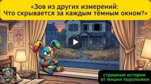 Зов из других измерений Что скрывается за каждым тёмным окном.  страшные истории от мишки торопышки