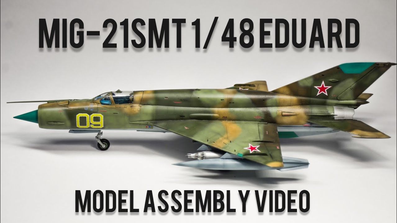 MiG-21SMT Eduard 1/48 - сборка модели/model assembly смотреть онлайн