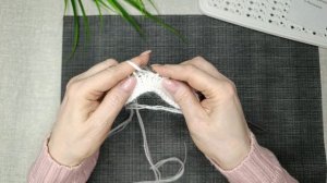 Повязка с кольцом- узор 1 ряд