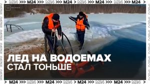 Лед на водоемах столичного региона стал тоньше - Москва 24
