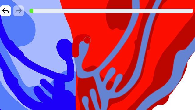 рисую в красном цвете