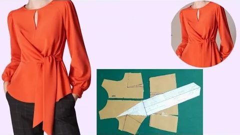 Моделирование лифа блузки с завязкой спереди