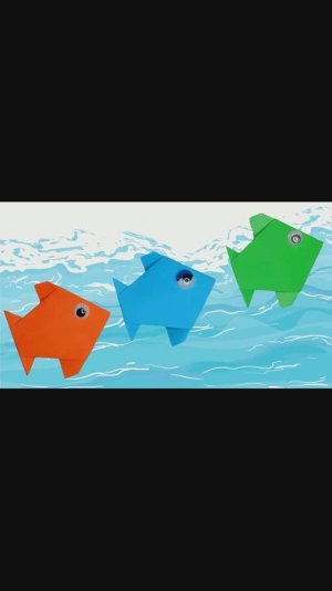 Рыбка из бумаги своими руками оригами