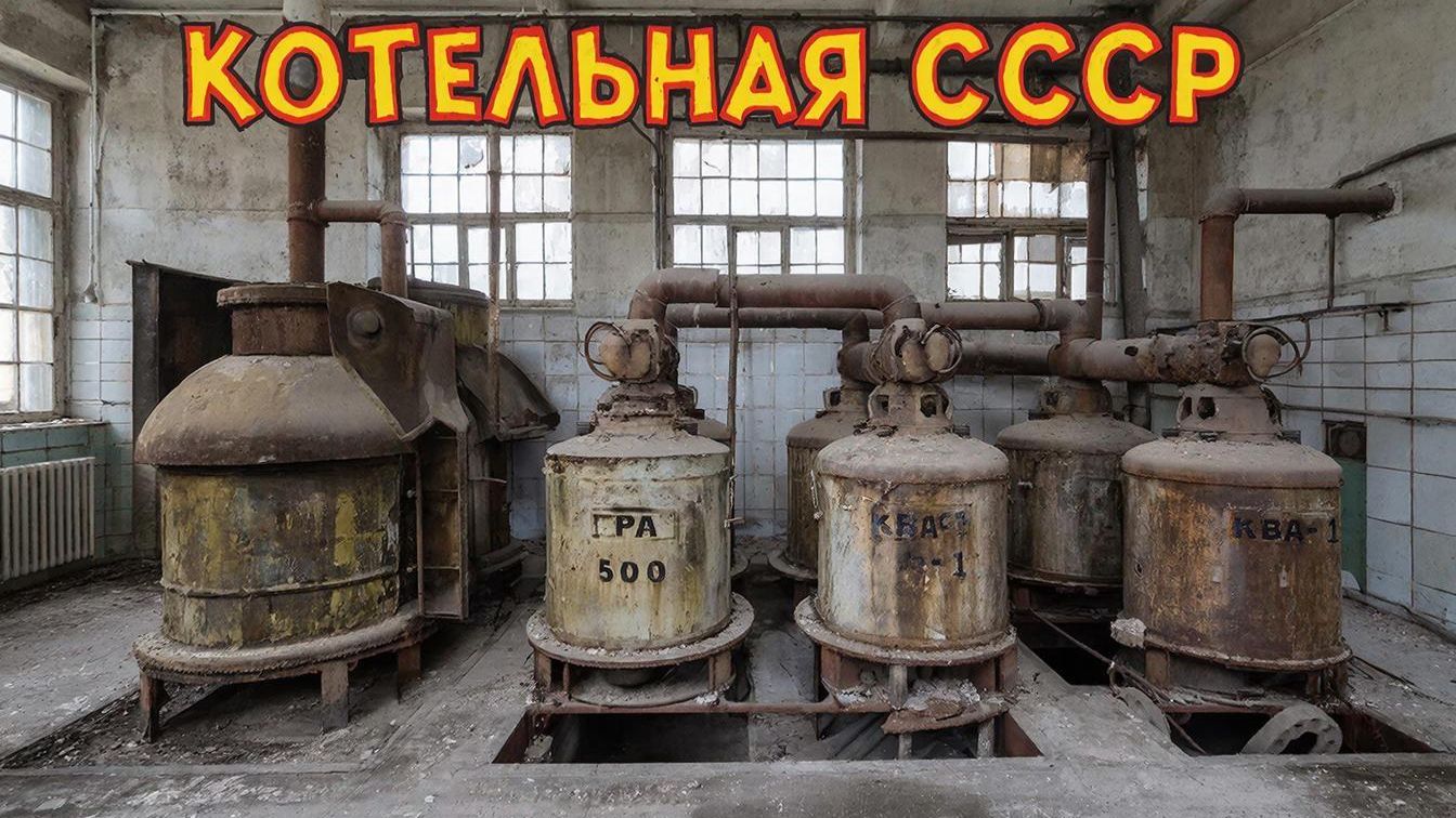Старая советская котельная для предприятия.