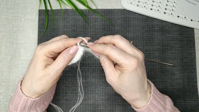 Повязка с кольцом - узор 2 ряд