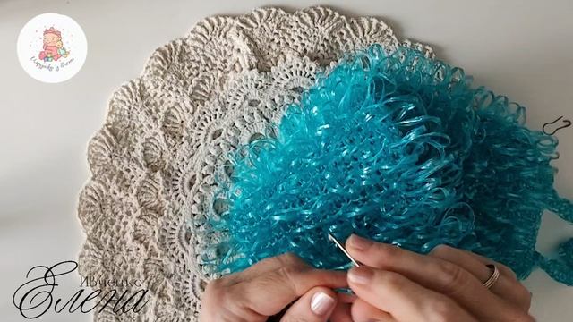 Вяжем мочалку. Продолжение.