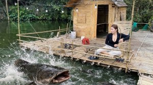 Жизнь в плавучем доме и интересная рыбалка. Один день из жизни деревенской девушки во Вьетнаме