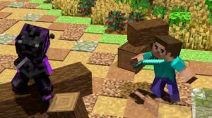 СТИВ И АЛЕКС СНОВА ВМЕСТЕ В ПОИСКАХ СОКРОВИЩ В МАЙНКРАФТЕ, АНИМАЦИЯ