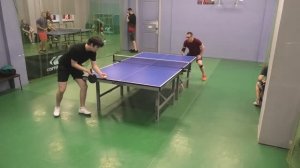 Дегтерев А. (326) - Левченко Н. (321) Первая Лига "С" 21.03 настольный теннис Клубный Чемпионат СПб