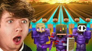 1000 Охотников против Самого Опасного Игрока В Майнкрафте