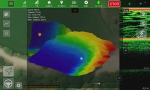 Автопилот GoPoint - отрисовка карты глубин и 3D.