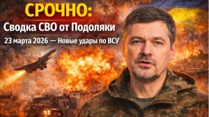 СВО 23.03.2026 Сводка от Юрия Подоляки — Карта боёв, ситуация на фронте