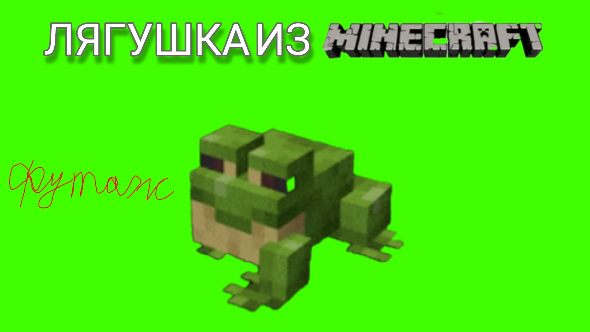 Футаж лягушки из Майнкрафта