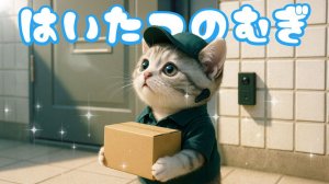 【Офисный котик Муги】 Репортаж из жизни Муги, который начал подрабатывать доставкой 🐱📦