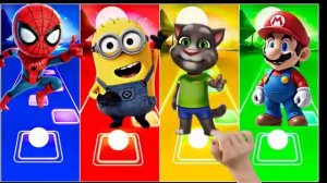 Человек-паук против Миньона, Тома и Марио 🎵 Тайлс Хоп: Музыкальная битва героев