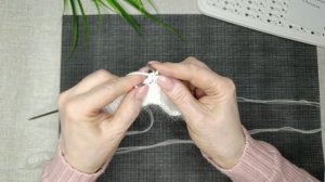 Повязка с кольцом - узор 3 ряд