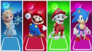 Кто победит в Тайлис Хоп? 🆚 Эльза Холодное сердце, Супер Марио, Щенячий патруль против Соника! 🎶