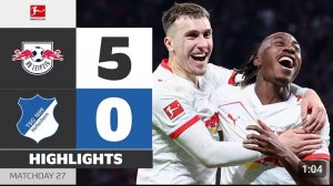 Лейпциг - Хоффенхайм. Обзор матча. Германия,  тур 27