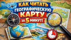 Как читать географическую карту за 5 минут