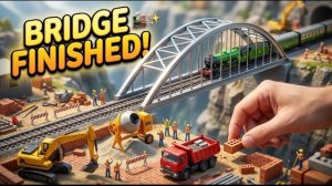 Сожжённый мост спасён и восстановлен  Стальная арка над ущельем Эмбер  Миниатюрное спасение