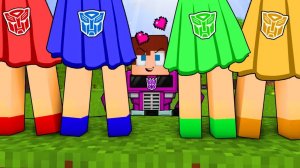 Джей Джей Десептикон влюбился в девушек-трансформеров-автоботов. Майнкрафт Мультик