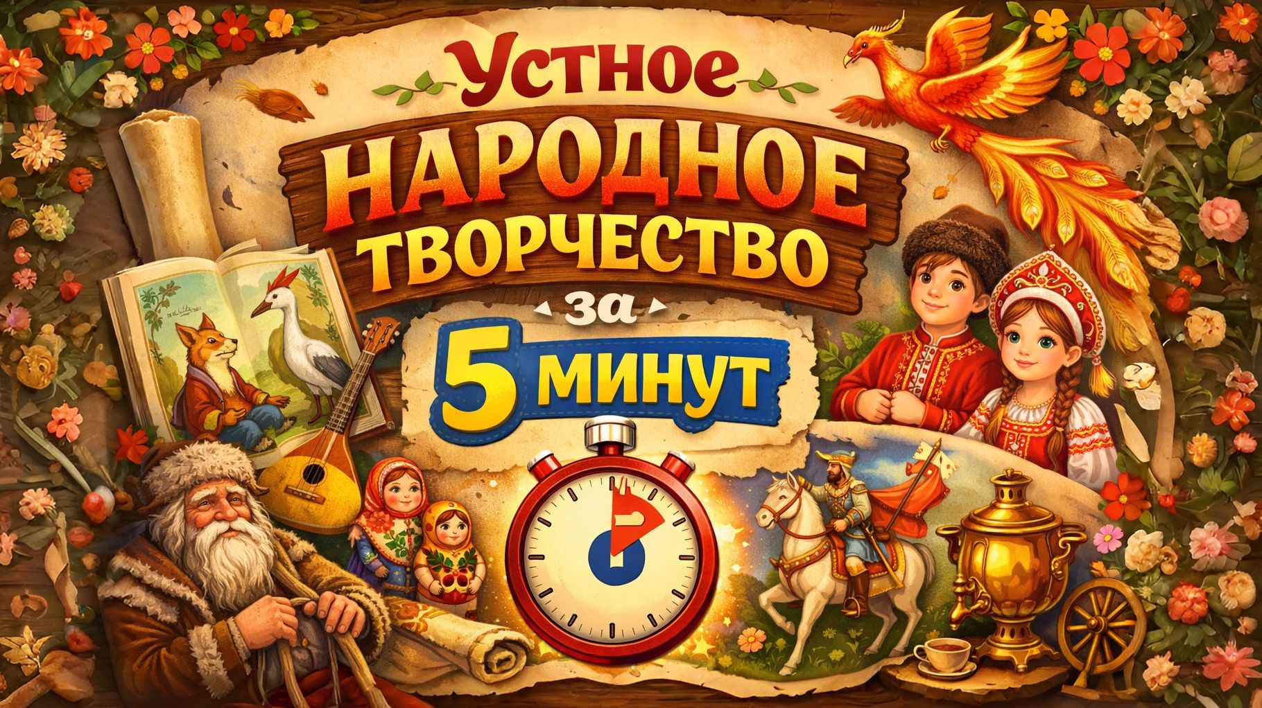Устное народное творчество за 5 минут