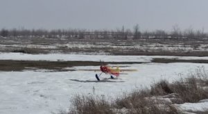 лыжи у пилотажки...