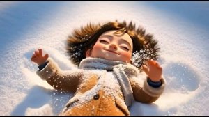 Детская песенка. Падает снежинка