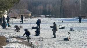 Поимка форели по льду - актив