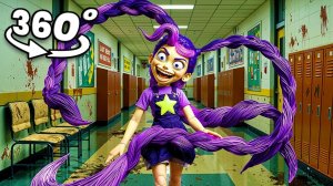 ПСИХОПАТКА Лили Лавбрейдс заперла тебя в школе ОДНОГО (Страшное VR 360° 4K Видео)