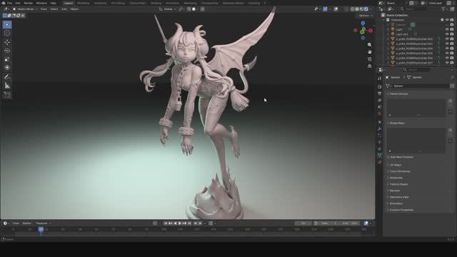 лепка модели мккуба для печати