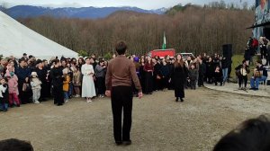 Первый фестиваль "Мандарин" в Абхазии. Этнопарк "Апсны", 04.01.2025. Танцевальное игрище.