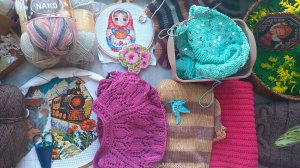 ВЯЗАЛЬНО-ВЫШИВАЛЬНЫЙ ВЛОГ 8/26 ☆ ПОДАРОК ☆ НОВЫЕ СТАРТЫ ☆ ПРОДВИЖЕНИЯ✅️🧶