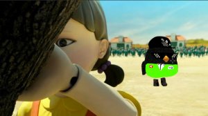 игра в кальмара в Чикен Ган 1 серия