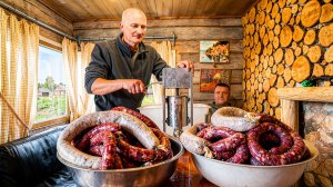УЮТ ЛЕСНОЙ ИЗБУШКИ. ТОЛЬКО МЯСО и СПЕЦИИ, СТАРЫЙ РЕЦЕПТ НАСТОЯЩЕЙ КОЛБАСЫ. №382