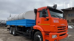 ⚡️Очередная партия новых водовозов пополнила автопарк ГУП ДНР "Вода Донбасса"