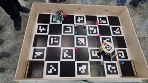 1 Заезд с соревнования open source/ROS2 роботов проходившем на ROS Meetup 22 марта 2026