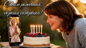 🎂 Волшебное Поздравление сестре С ДНЁМ РОЖДЕНИЯ до слёз | 💞Трогательное видео для сестрёнки