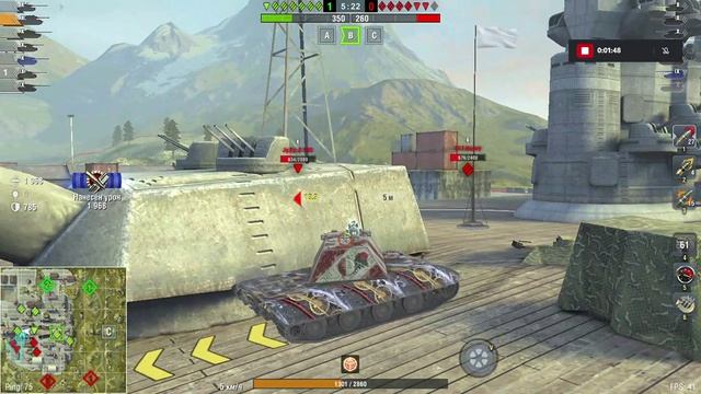 WoT Blitz Е 100 смотреть онлайн