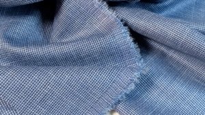 Шикарный состав ткани: шерсть, шёлк, лён Италия, 536 сине-голубая гусиная лапка