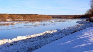 Ока Таруса ледоход 2026